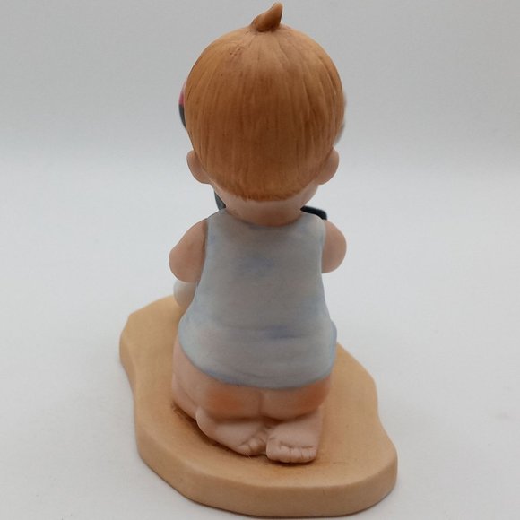 Dog Gone It A Bonnet Figurine Old Heirloom Tradition Vintage Puppy Child - Picture 5 of 11